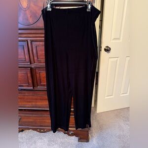 Bechamel Classic Black Velour Pants Size L